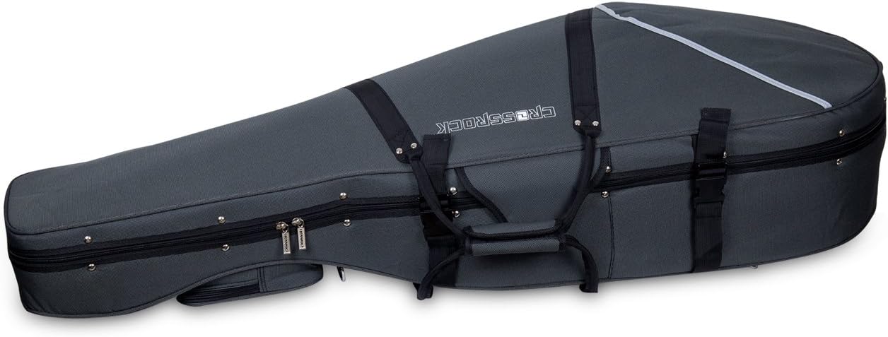 Crossrock Lightweight Cello Case for 4/4 Full Size Cello with Dense Foam in Grey (CRP200CEFGY)