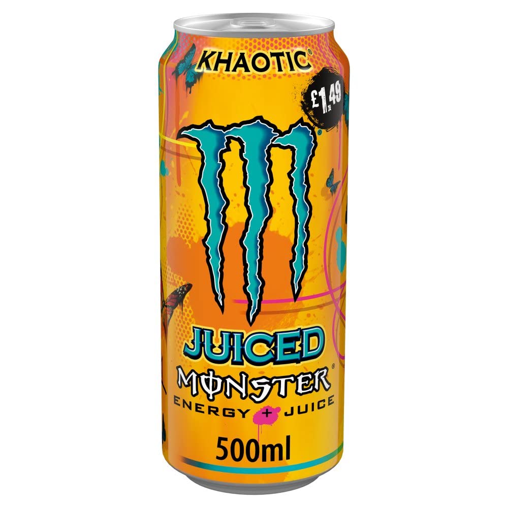 Monster Energy Drink Monster Juiced Energy Drink 12er Pack - 4 verschiedene Geschmacksrichtungen 500ml Monster Energy Drink Energy Juiced Drink je 3 Stück - 12x500ml Bundle Boxed Treatz