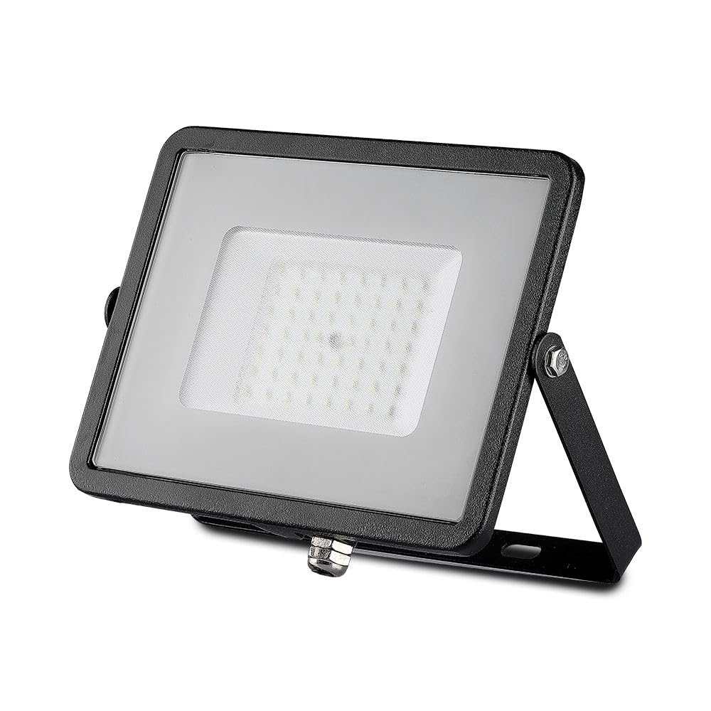 V-TAC Zewnętrzny reflektor LED 50 W z chipem Samsung - [najnowsza generacja] - IP65-4000 lumenów - czarny reflektor LED do domu, ogrodu, garażu, wodoszczelny, do reflektorów, naturalne, białe światło