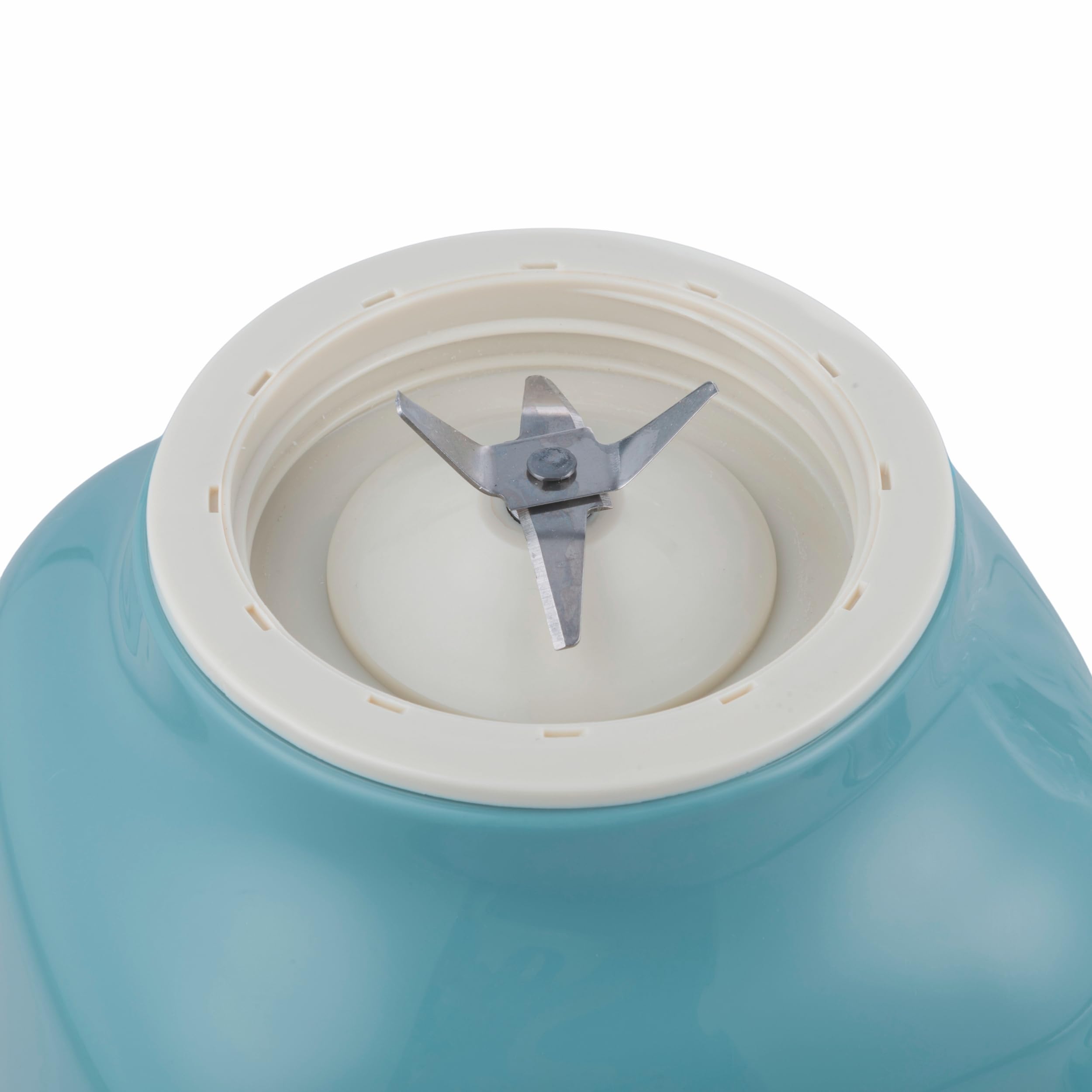 Frullatore elettrico azzurro e avorio, brocca graduata in vetro 1,5 L, lame in acciaio inox, 2 velocità 500 W, Kooper