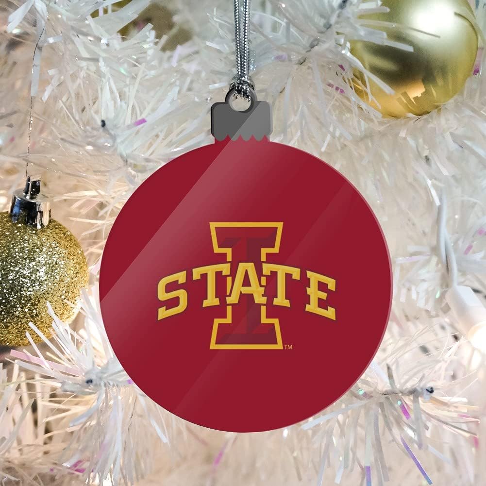 GRAPHICS & MORE Iowa State University Logo Acrylic Christmas Tree Holiday Ornament - Image 6