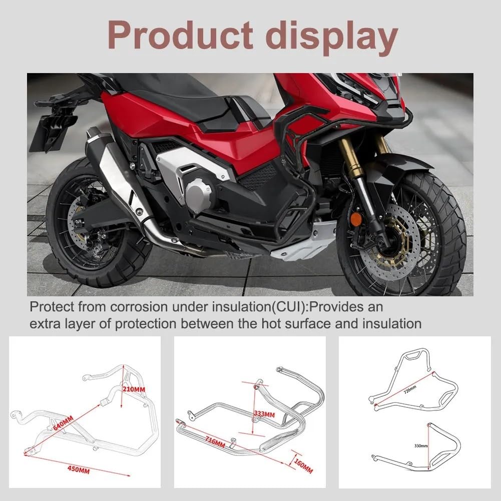 bloków zderzaka Pasuje do Honda XADV X-ADV 750 dolna osłona silnika pasek awaryjny motocykl użądlona klatka autostrada zderzak 2017-2020 Gmoli Motocyklowych