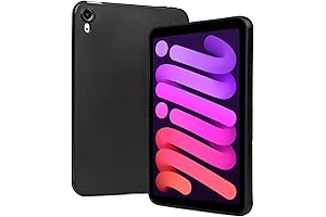 Black Transparent Case for 8.3" iPad Mini 6th Gen with Apple Pencil Charging Support