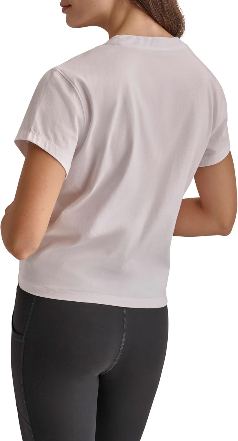 DKNY Womens Short Sleeve Crew Neck Knot Front T-Shirt - Image 4