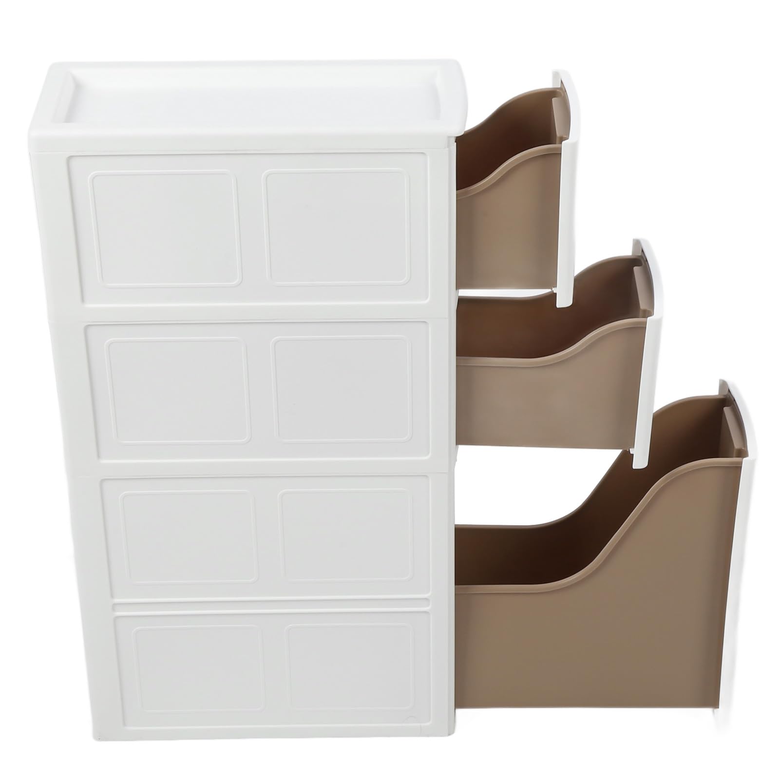 Armoire de Rangement étroite, 5,5 Pouces en PP étroit et Mince, Armoire de Rangement de Salle de Bain avec 3 tiroirs coulissants pour Salon, Cuisine, Toilettes