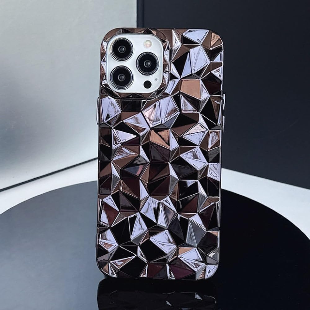 グリーン シリコン iPhone14Proケース ダイヤモンドパターン Amazon.co.jp: 高級メッキ 3D ダイヤモンドパターンケース For
