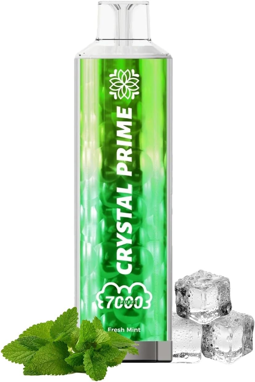 Crystal Prime 7000 Puffs, Disposable Vape Pen, ECigarettes, Starter