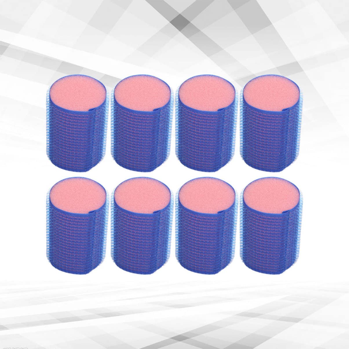 LALAFINA pcs Woman Soft Women Self- Tools Curling Beauty Bangs Self Grip Curler Plastic Er Hair Diy Clips Salon Volume and Cling for Makeup Hairstyle Ers Long Professional Blue Sponge