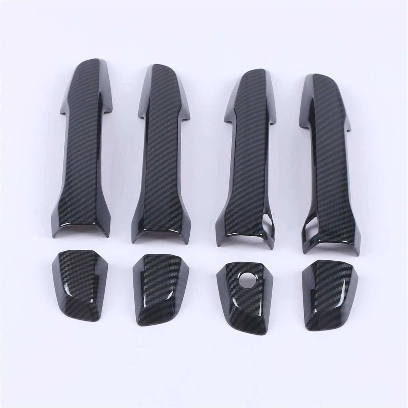 NOHEEU Carbon Fiber Chrome Car Door Handle Bowl Cover for CR-V CRV 2017-2020 2021 Accessories Sticker(Carbon B)