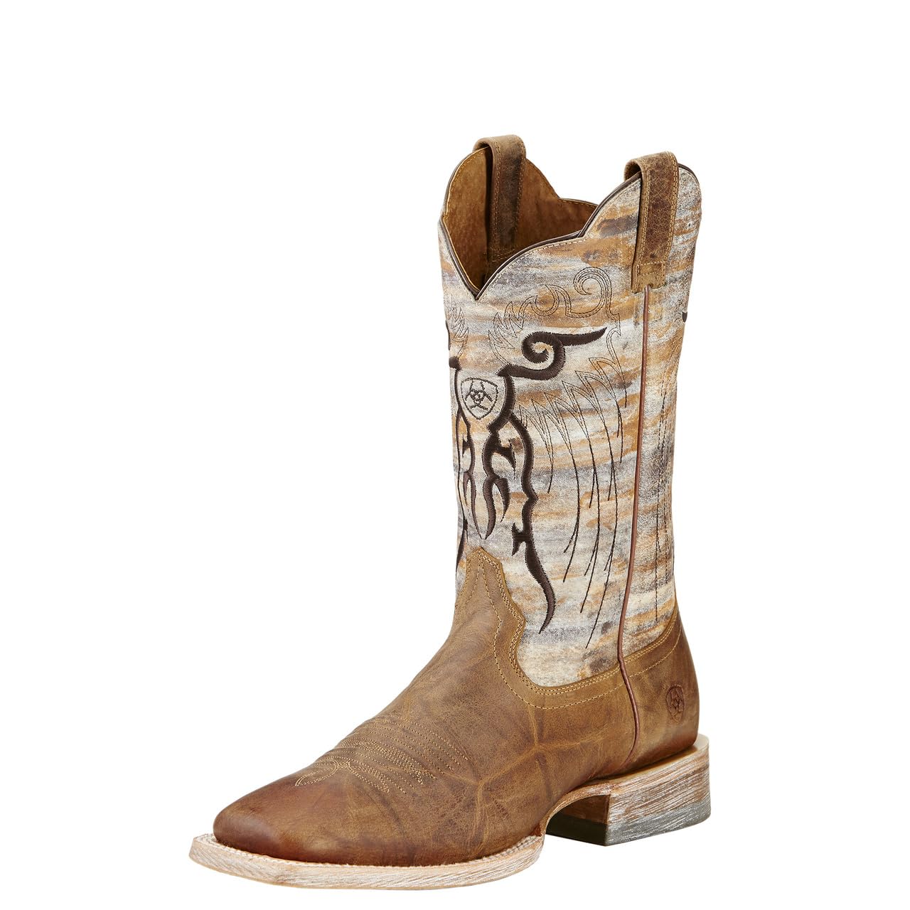 Ariat メンズ Mesteno ウエスタンカウボーイブーツ, Dust Devil Tan/Marble, 9.5 Wide