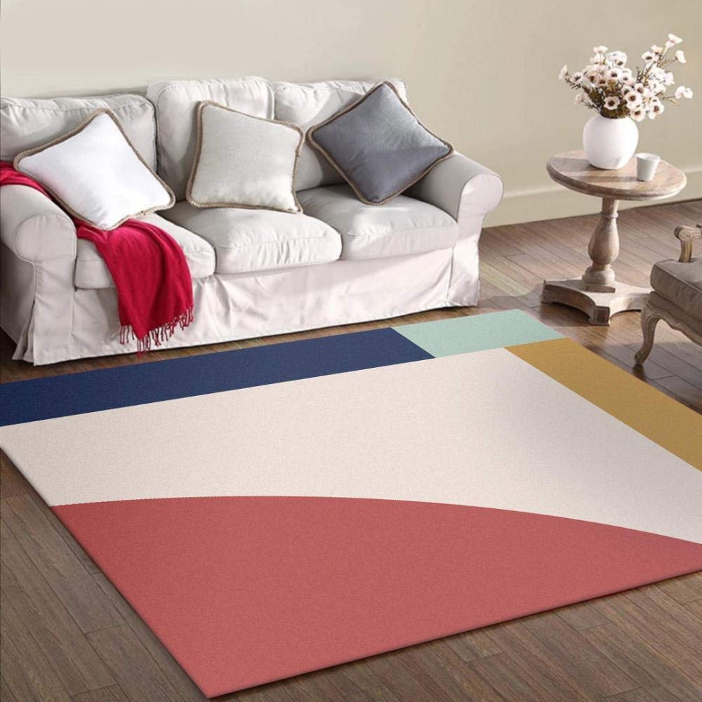 Tapis de sol nordique facile d'entretien grand tapis de chambre 160x230