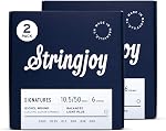 Stringjoy BAL10 Signatures Nickel cordes de guitare électrique, (Balanced Light Gauge - 10-48)