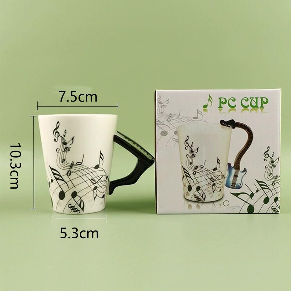 Pagma Druck Tazza Musicale Per Cornista - 330 Ml In Ceramica - Regalo Per Musicisti - Stampata A Mano In Baviera
