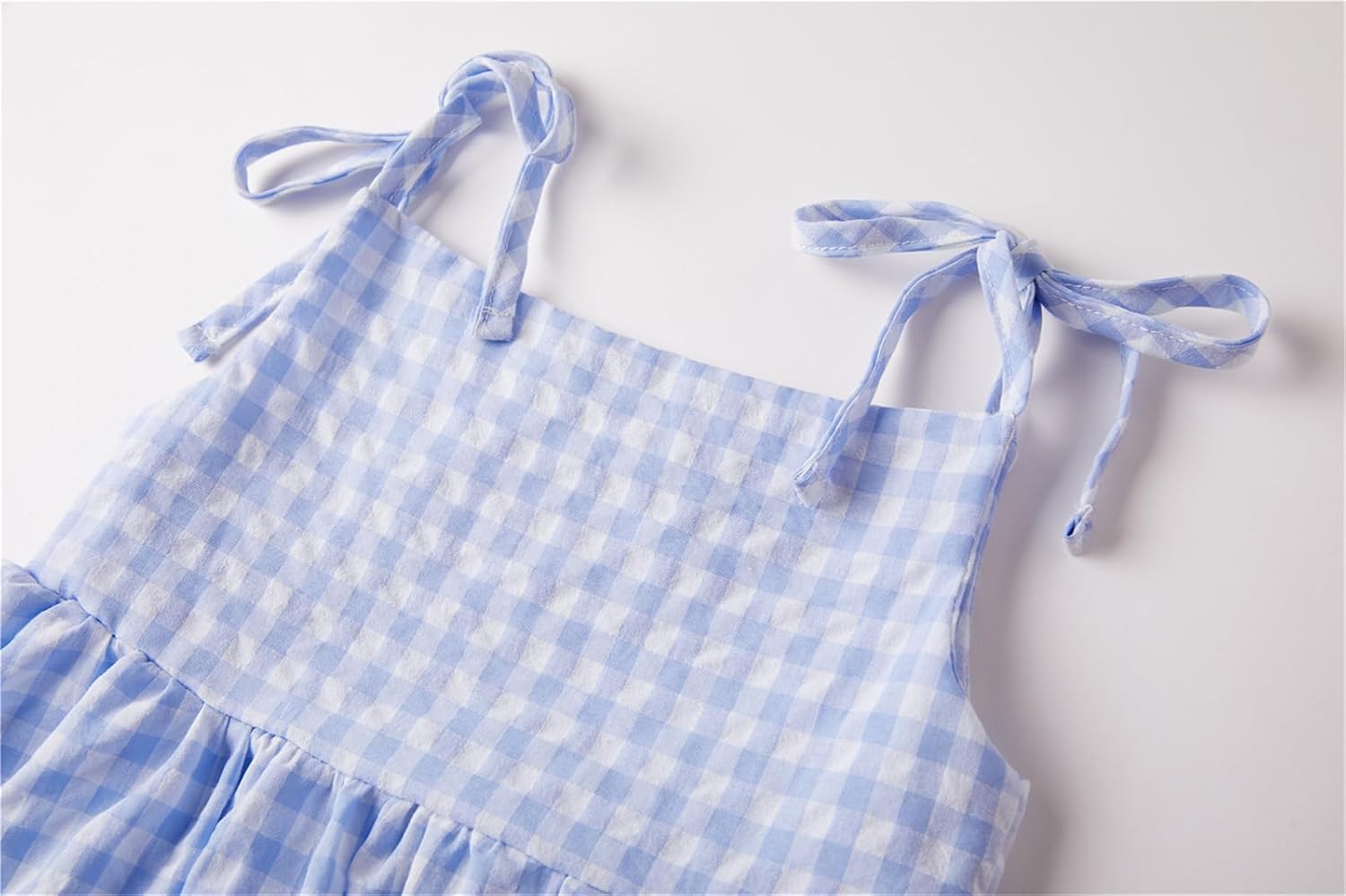 Niyage Toddler Dress Sleeveless Kids Casual Party Dresses Girls Cotton Tie Strap Bow Casual Boho Sundress - Image 3