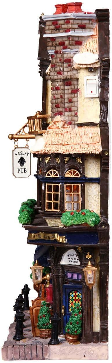 Lemax Christmas Village Wesley Pub Battery-Operated (4.5V) - 45099