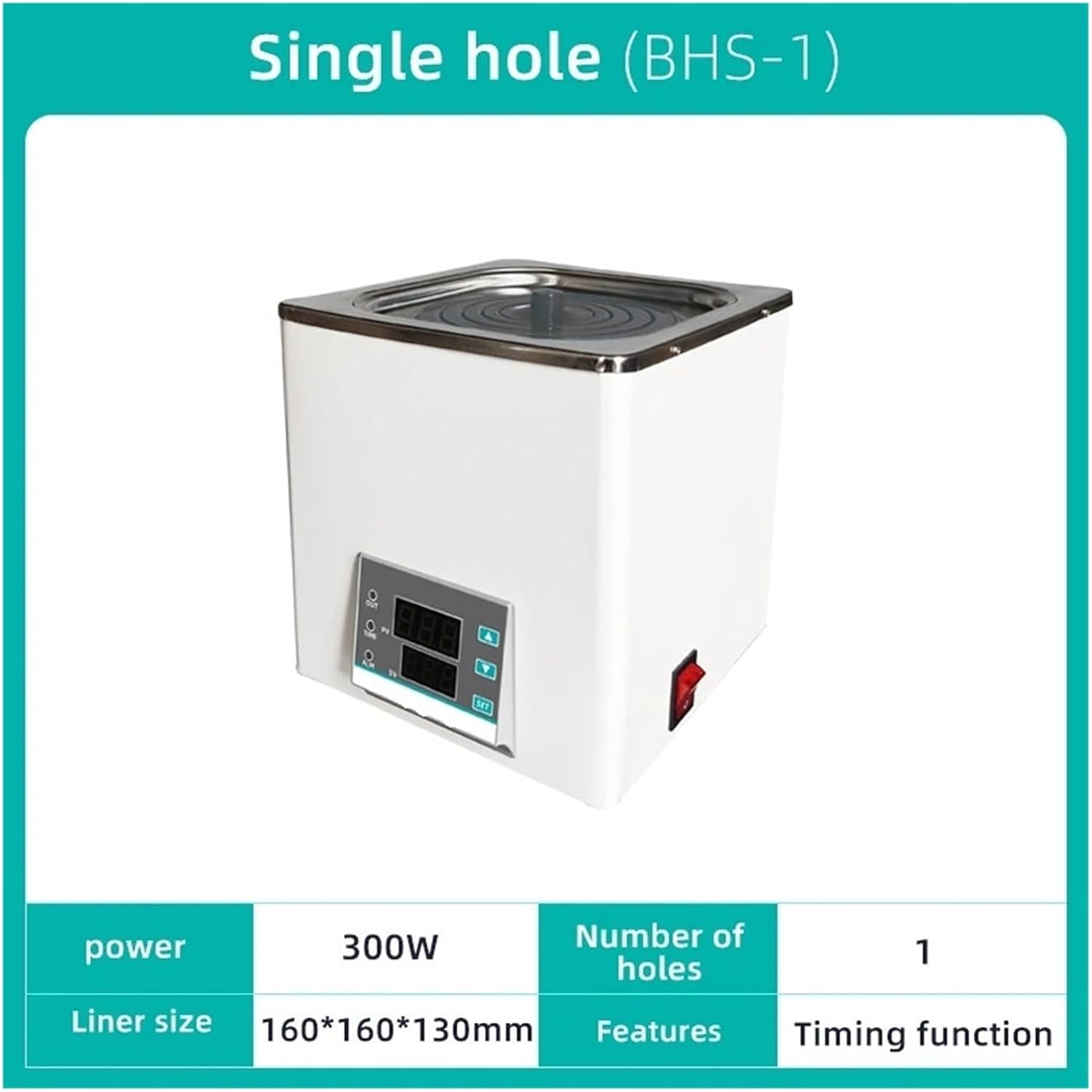 JOANLAB Water Bath Lab Heating Thermostatic Devices Digital Display Lab Equipment Constant Temperature Thermostat Tank 110v 220v(1 Hole,EU Plug)