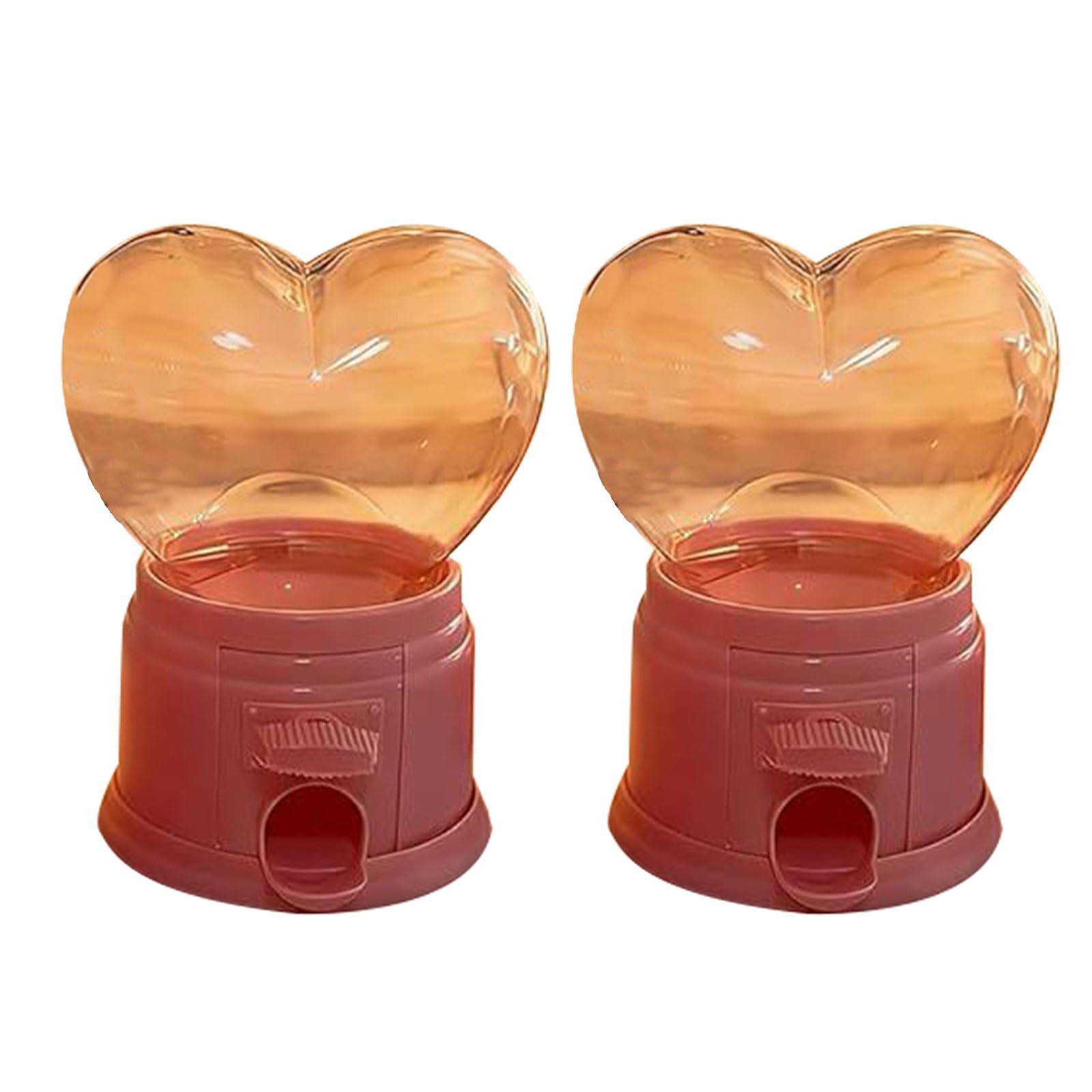 hogtnd Heart Shaped Plastic Candy Dispenser for Party Treats Container for Wedding, Valentine's Day, Birthday, Gift Wrapping, Lovers Candy Machine