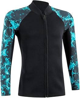 KASTWAVE 2mm XL Neoprene Wetsuit Jacket Thermal Long Sleeve Top for Men & Women – Scuba Diving