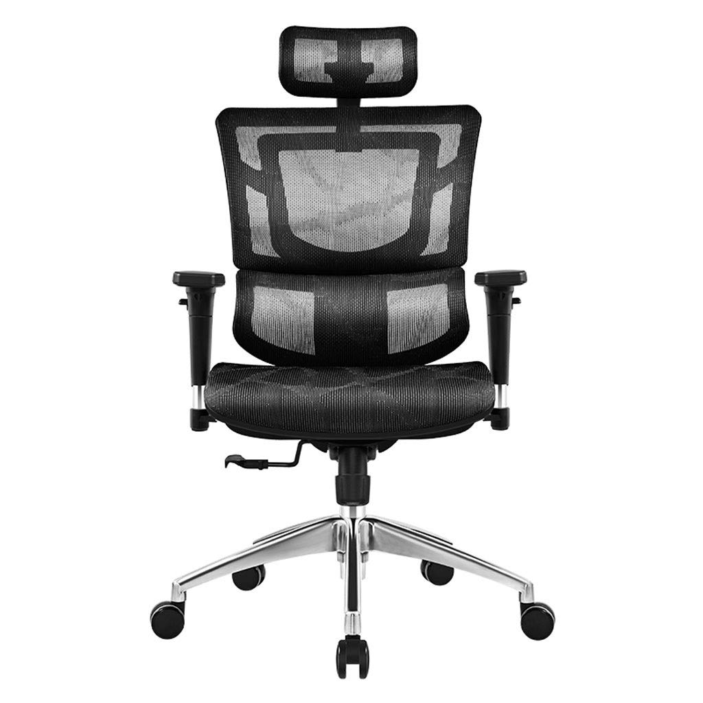 Chaise ergonomique de bureau de maille inclinable avec support lombaire actif