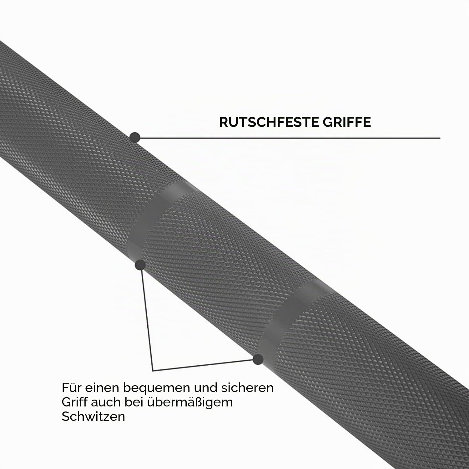 Trizepsstange 86 cm Kurzhantelstange Trizepsstange Curl Bar 25 mm Trizeps-Trainer mit Verschluss