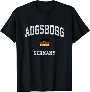 Augsburg Germany Vintage Athletic Sports Design T-Shirt