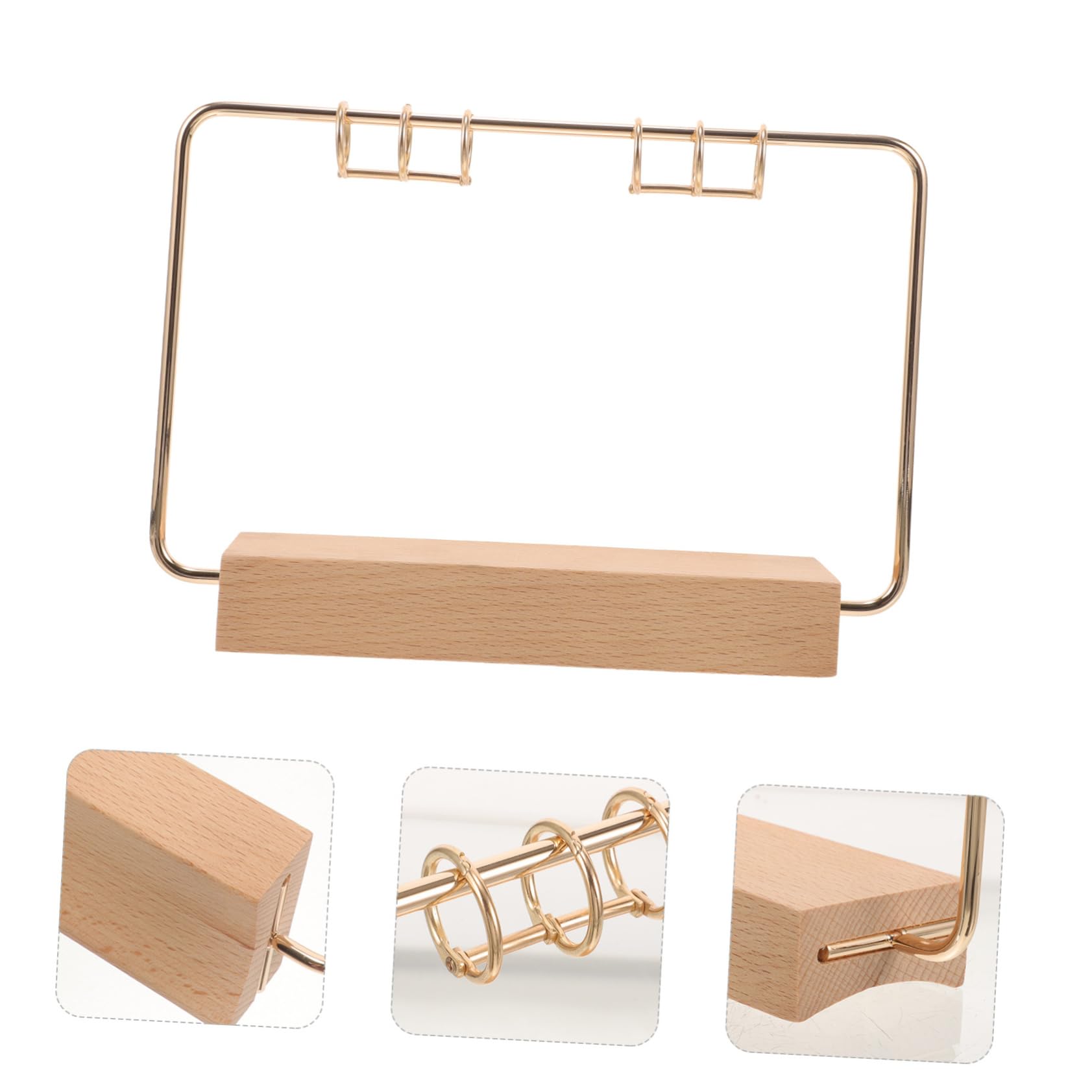 VILLCASE 5sätze Tischkalender Ständer Mit Eisenhalterung Eleganter -kalender Für Büro Stabiler Kalenderhalter Mit Runder Eisenstruktur Und Ringbindern Dekorativer Kalenderständer Für