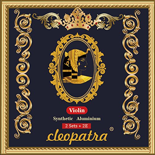 Violin Strings Handmade Replacement-Set  2 Pack with 2 x Extra E-Strings, Ideal for Intermediate Students and Beginners  Easy to Play, Synthetic Core, Medium Gauge, Ball End, All Sizes