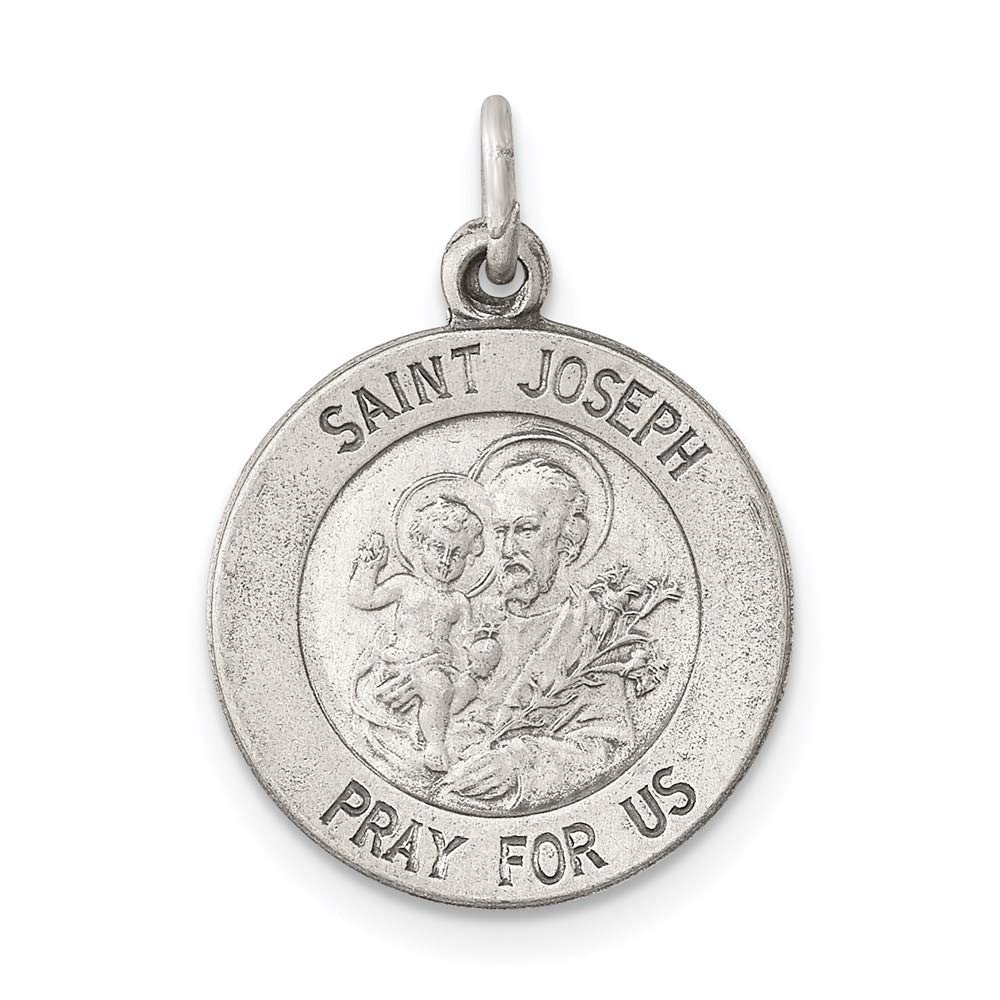 ICE CARATS 925 Sterling Silver Saint Joseph Medal Pendant Charm Necklace Religious Patron St Fine Jewelry Gifts For Women