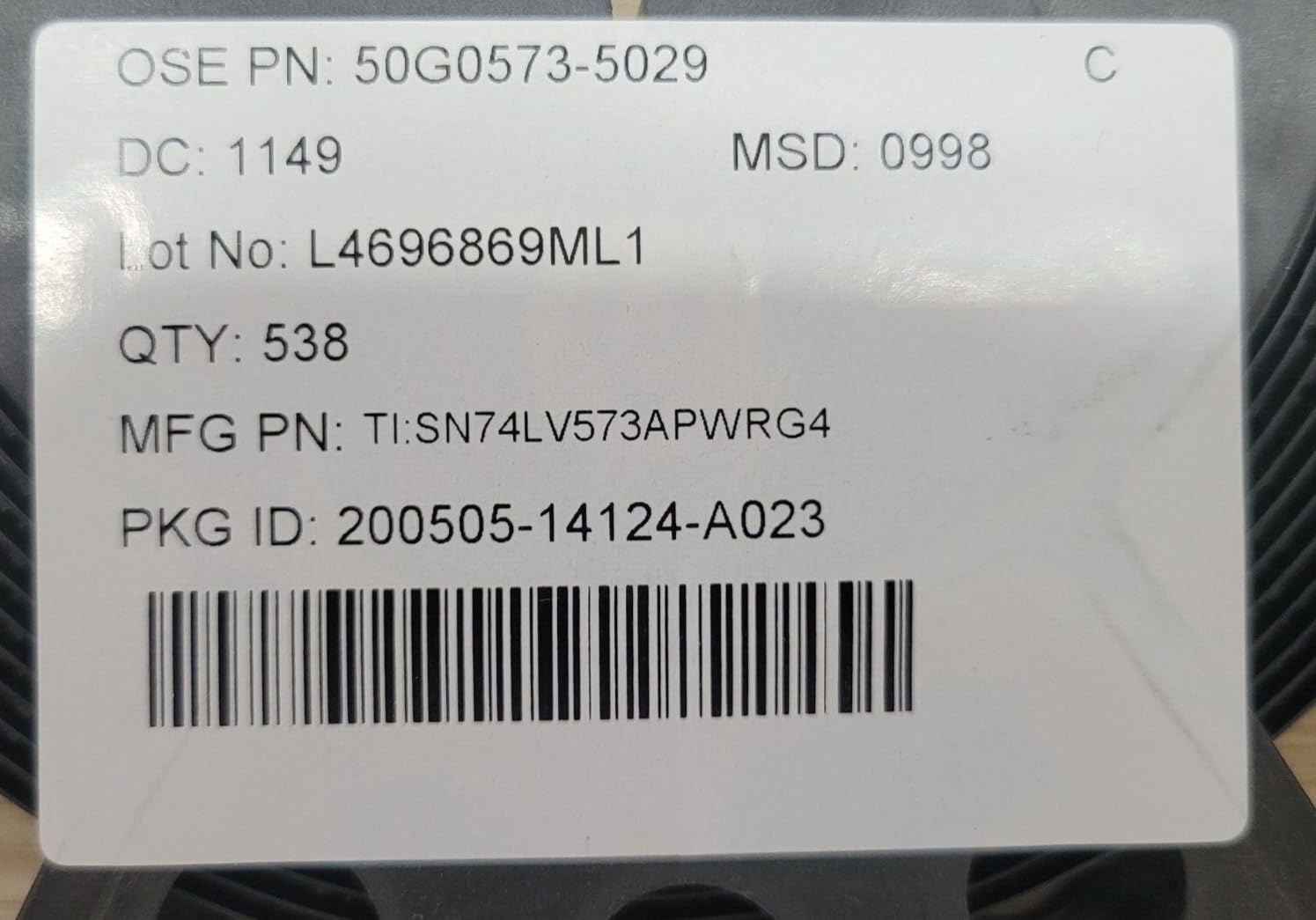 (1 PC) SN74LV573APWRG4 TI IC D-Type TRANSP SGL 8:8 20TSSOP