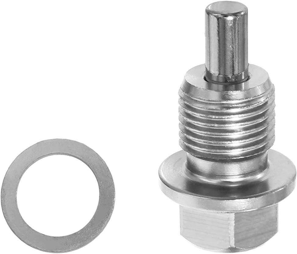 PitVisit Oil Drain Plug Bolt with Gasket Washer Seal Included Reusable