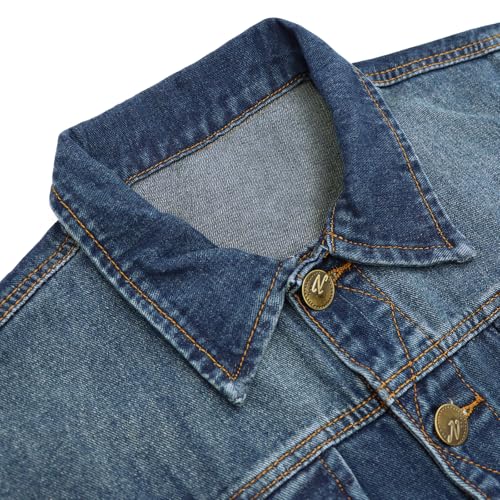 LONGBIDA Men's Denim Vest Casual Slim Fit Sleeveless Jacket Vintage Ripped Summer Jean Vests4