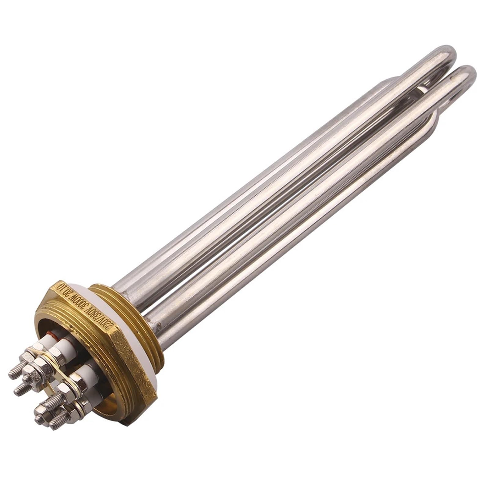220V/380V Elektrisches Tauchheizelement DN32/DN40 Warmwasserbereiter Widerstand SUS304 1St(DN32,380V_9KW 310MM)