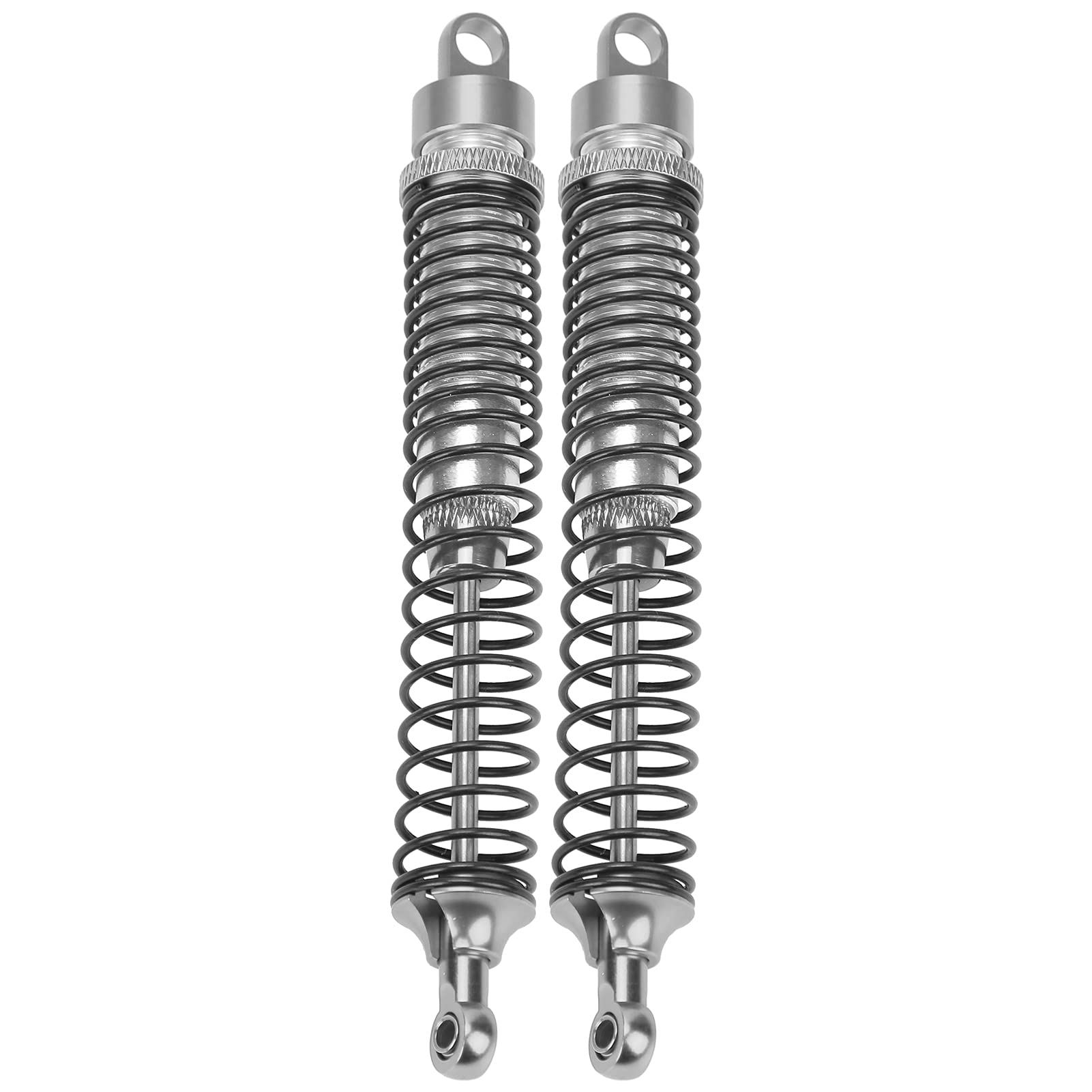 Lot De 2 Amortisseurs RC Métalliques 130 Mm – Pour Voitures 1/10 HSP/RGT/Himoto/Redcat – Ressorts Élastiques, Remplacement