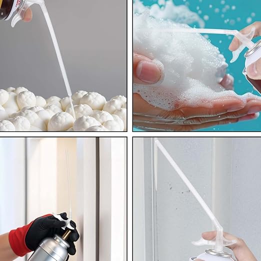 20 piezas tubos reemplazo para espuma spray transparentes miniatura 4