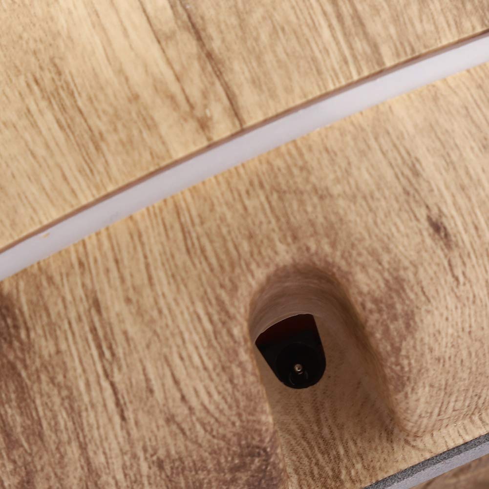 Diffusore per aromaterapia con olio essenziale di venature del legno, umidificatore a nebbia fredda con luce notturna a LED a 7 colori, silenziosa 0 a 25 dB, per camera letto,