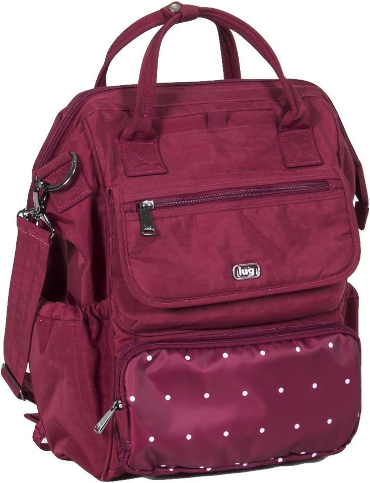 Lug Women's Via Tote Backpack, Dot Cranberry One Size
