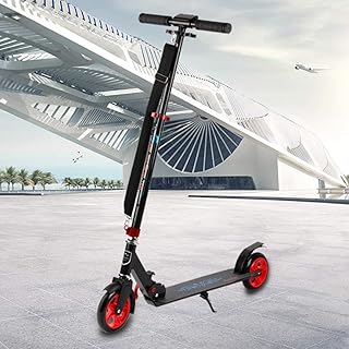 Paelf Aluminum Alloy Scooter Foldable Adult Scooter City Scooter 2 Wheeled Children’s Kick Scooter Wheel Kick Scooter For Teens Young Women Men Support 100KG