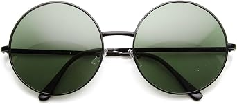 Super Large Oversized Metal Round Circle Sunglasses