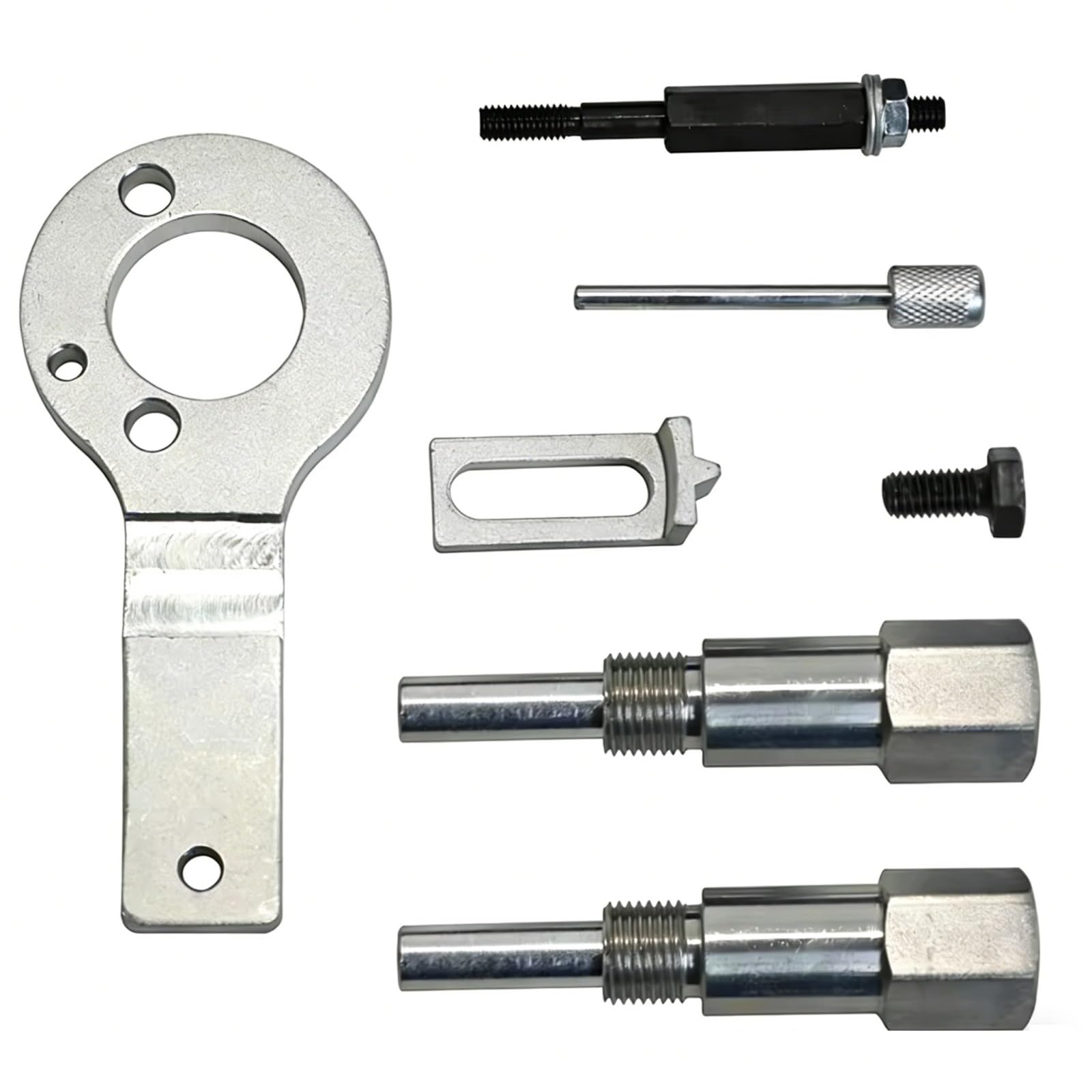 Strumento Cinghia Dentata Compatibile con Fiat 1.9 16V 2.4 20V Jtd Trasmissione A Cinghia Auto Motore Timing Albero A Camme Volano Bloccaggio Strumento di Riparazione