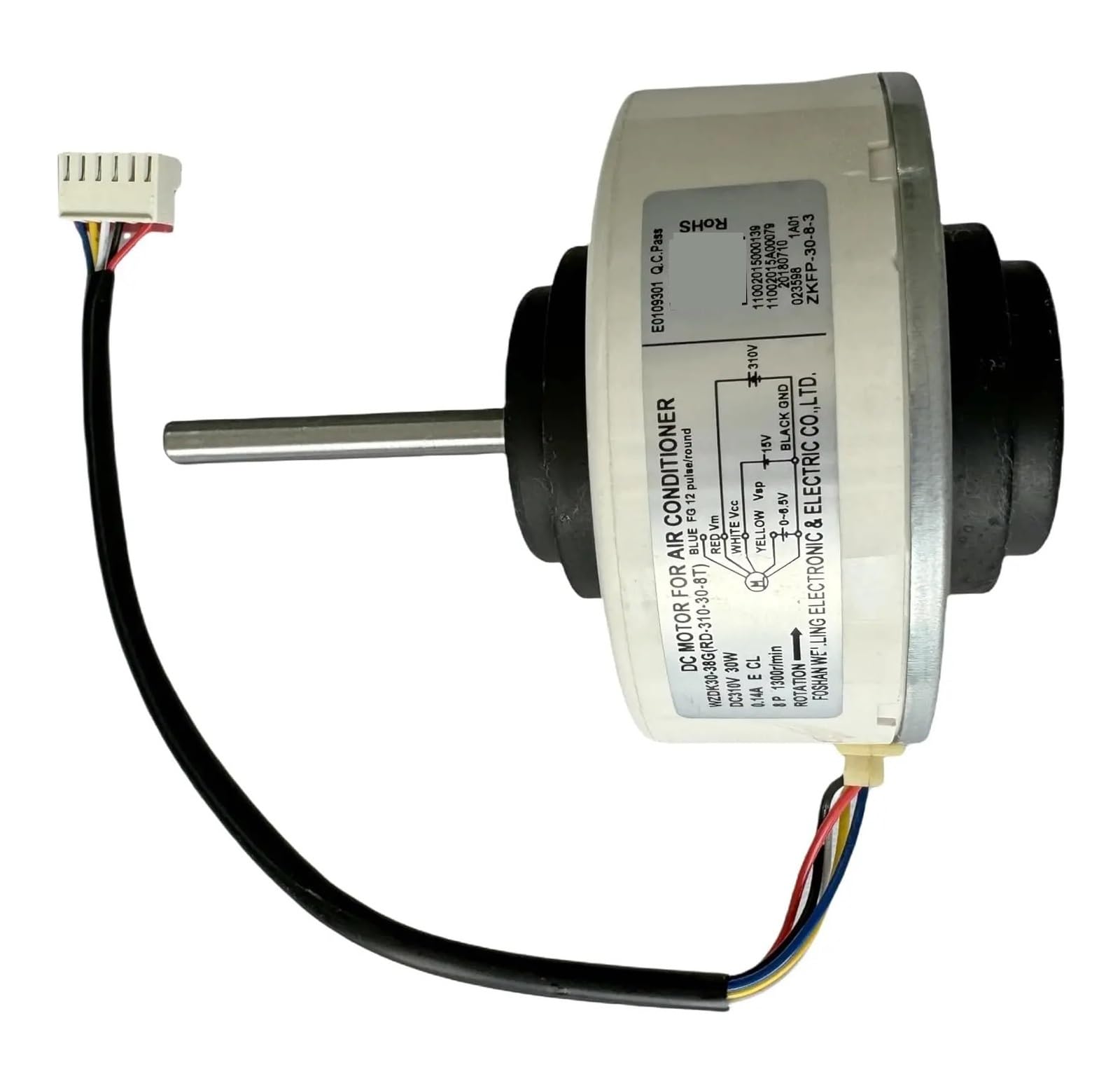 Klimaanlagenmotor WZDK30-38G RD-310-30-8T Gleichstrom-bürstenloser Lüftermotor, 30-W-Inverter-Klimaanlagenmotor Gleichstrommotor