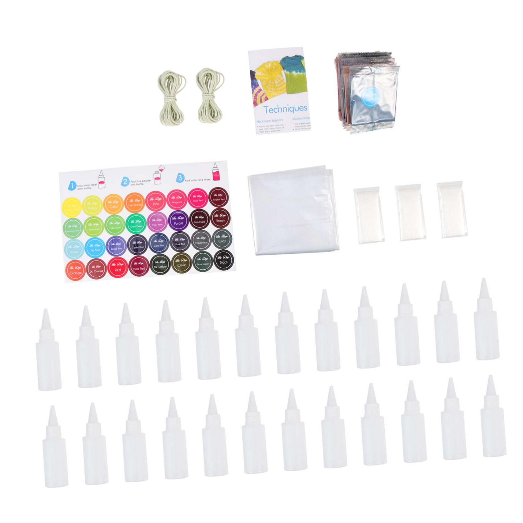 SHINEOFI 1set Polveri Per Tie Dye Vivaci Per Decorare Abbigliamento Kit Completo Per Feste e Progetti Fai Da Te Sicuro e Facile Da Usare Per Adulti