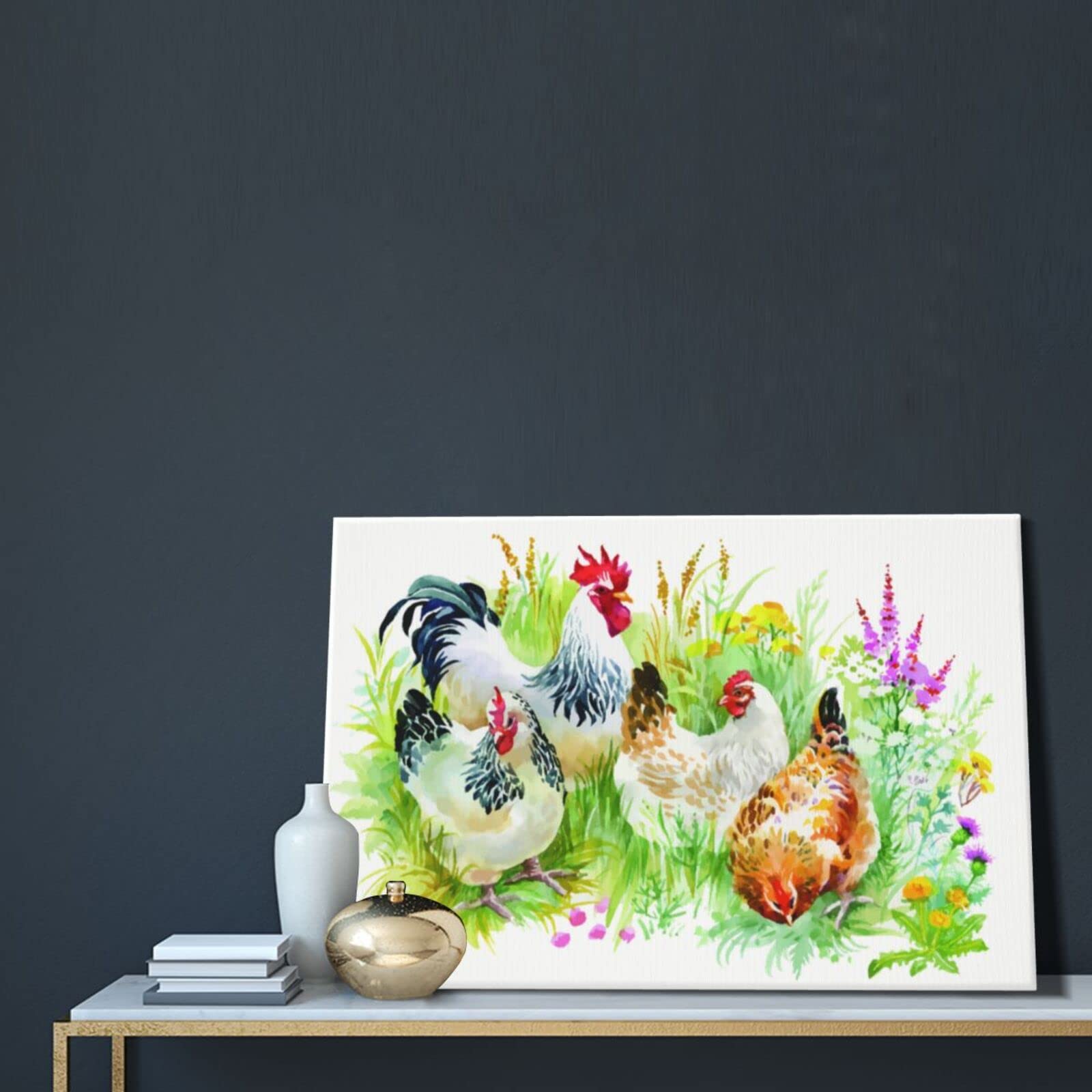 Amazon.co.jp: 鶏肉 ニワトリ アートパネル ポスター 壁飾り 絵画
