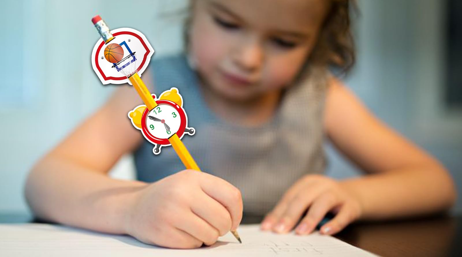 Aunthvra 24 szt. zawieszki na ołówki z okazji powrotu do szkoły dekoracja do nauki edukacji pióra zawieszki do przedszkola papierowe znaki topper nauczyciel docenianie długopis akcesoria do ołówków
