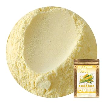 Plant Gift 100% Pure Corn Powder 100G/3.25oz Non-GMO Powder, Cornmeal, No Filler, No additives, Natural Corn Flour, Great Flavor for Drinks, Adds Flavor and Taste
