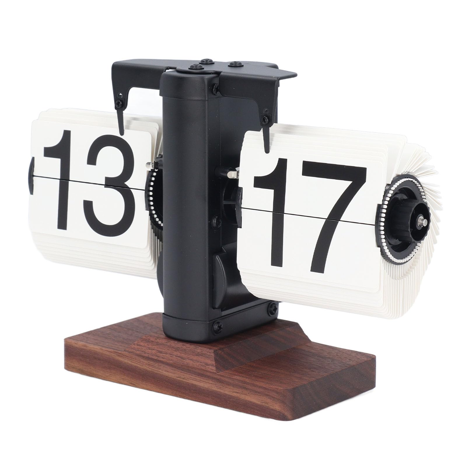 Horloge numérique rétro à Affichage Rabattable | horloge à changement automatique de page (24 h) pour la décoration du salon, du bureau, de l'école, de l'hôtel ou du café