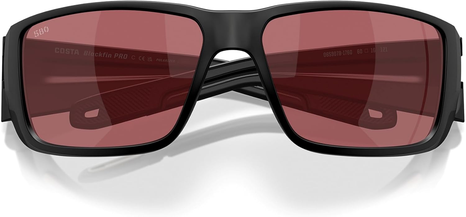 Costa Del Mar Sunglasses for Men - Blackfin PRO Mens Polarized Sunglasses - Fishing, Boating & Beach UV Protection - Size 60