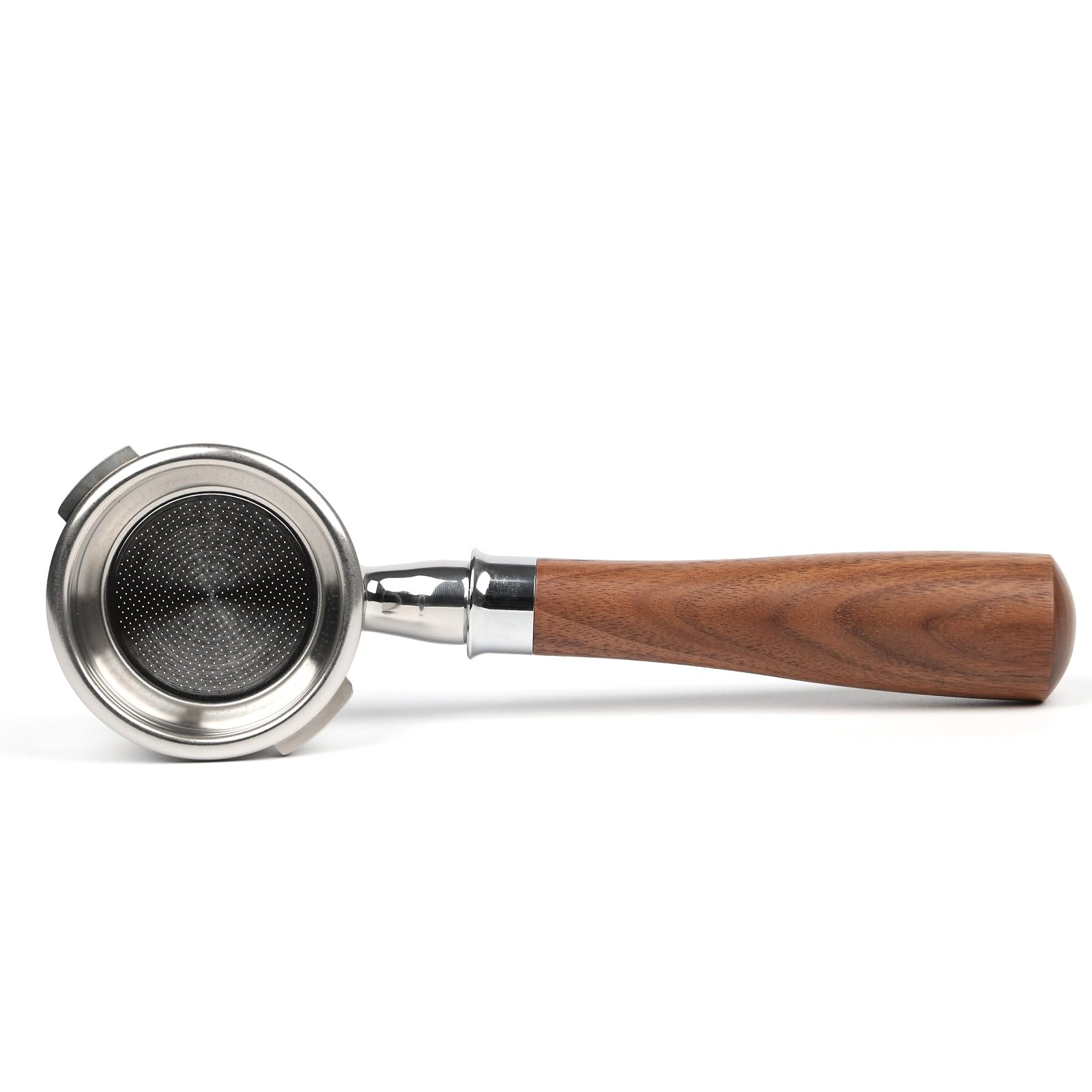 CAPFEI Portafiltro Senza Fondo 58 Mm Per Macchine E61 Con Manico In Legno E Cestello - 3