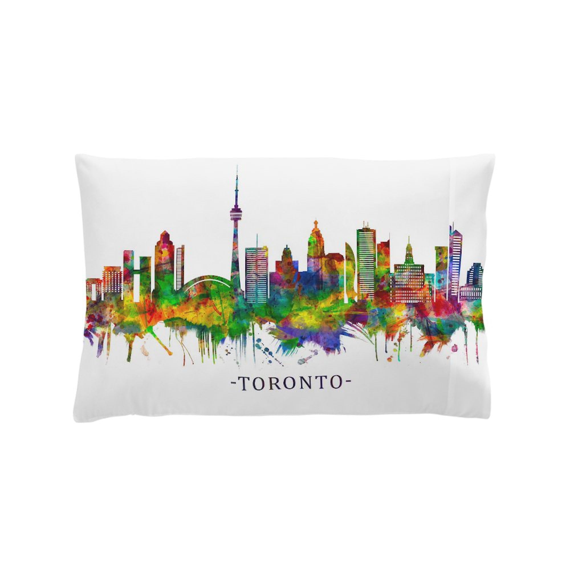 CafePress Toronto Canada Skyline Pillow Case Standard Size Pillowcase, Lumbar Pillow Cover Fleece