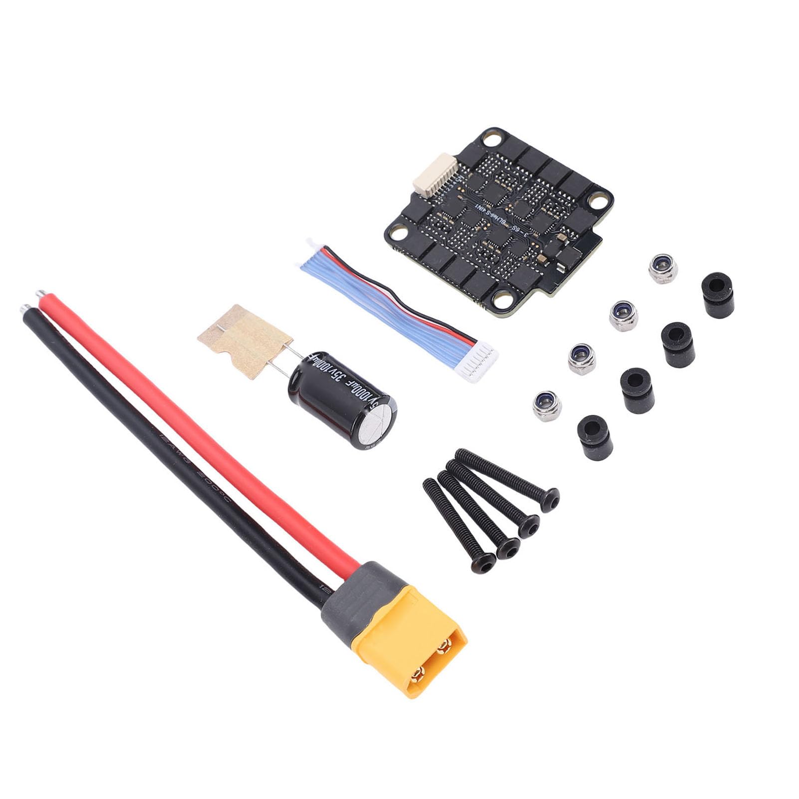 Cocoarm Zestaw Kontrolera Lotu ESC, Plastikowa Płytka Kontrolera Lotu F722 z 60A ESC, Szybka Aktualizacja Oprogramowania Sprzętowego, Bezprzewodowa Zmiana Kierunku Silnika, dla Drona RC 7 Cali 8