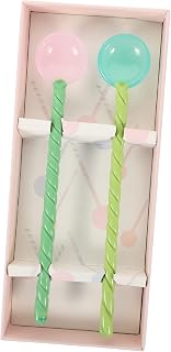 Alipis 2Piezas Cucharas De Agitador De Reutilizables para Cócteles y Bebidas y Práctico para Bares y Recepciones
